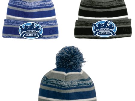 Albany Angels - New Era Fleece Lined Pom Pom Hat For Cheap