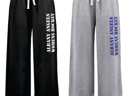 Albany Angels Open Bottom Wide Leg Sweatpants Hot on Sale