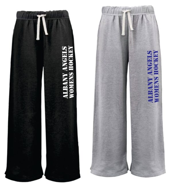 Albany Angels Open Bottom Wide Leg Sweatpants Hot on Sale