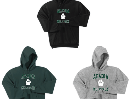 Acadia Middle School Port & Company® Essential Fleece Pullover Hooded Sweatshirt Fashion