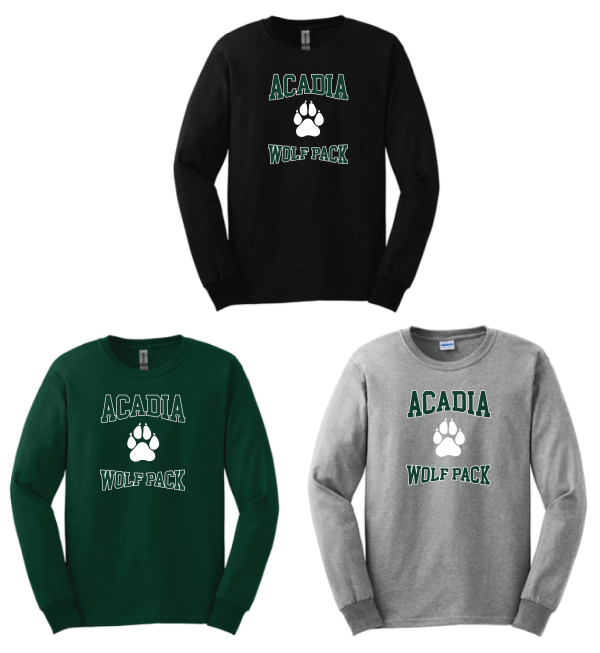 Acadia Middle School - Long Sleeve Tees Sale