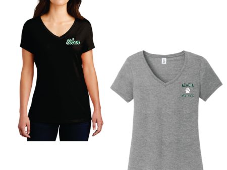 Acadia Middle School - Ladies Vneck Tee Sale