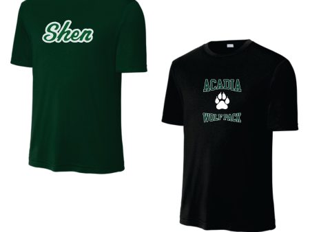 Acadia Middle School - Moisture Wicking Tee- Youth,Ladies & Mens Hot on Sale