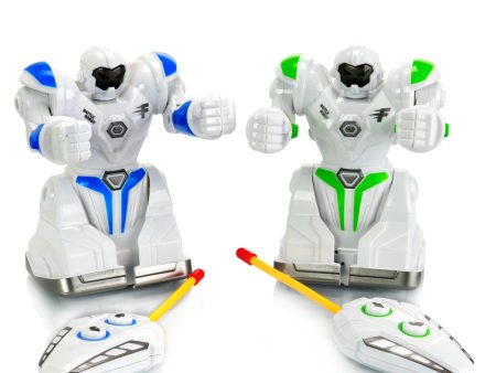 Vivitar Robo Remote Controlled Interactive Combat Robots Set of Two Supply