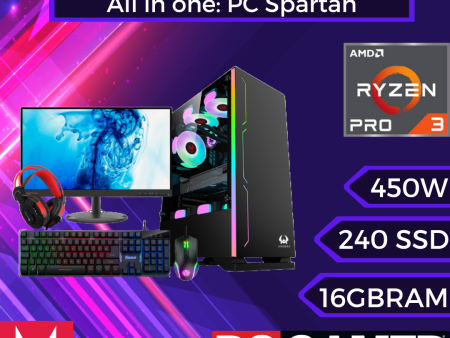 Pc Armada All in one: PC Spartan, Monitor Lenovo y periféricos Ultra Online Hot Sale