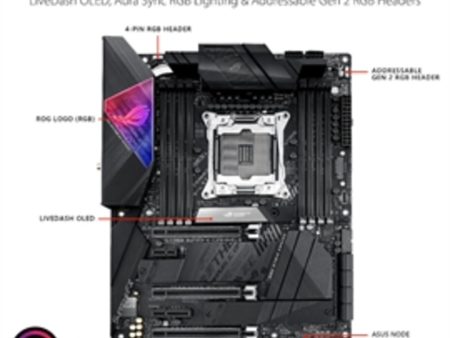 ASUS Motherboard ROG Strix X299-E Gaming II LGA2066 Core X-Series X299 256GB DDR4 Windows10 ATX Retail Supply