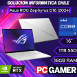 Asus ROG Zephyrus G16 GU605 Intel Core Ultra 9 185H 16 Núcleos NVIDIA GeForce RTX 4070 8GB 16  WQXGA 240Hz 16GB RAM 1TB GU605MI-QR044W Sale