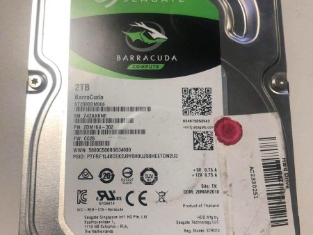 Seagate BarraCuda ST2000DM006 2TB HDD 3.5  SATA 6Gbps 7200 RPM 64MB Cache Sale