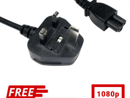 1m Long UK Plug to C5 Clover Leaf Power Cable Cloverleaf Mains Lead Sale