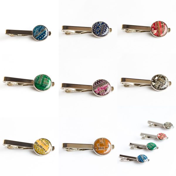 Tie clip, 18 mm, palladium plated, resin For Cheap