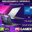 Alienware X14 R2 Laptop para juegos (2023) | 14 pulgadas 165Hz QHD+ | Disco duro SSD Core i7-1TB - RAM - RTX 4060 | 10 núcleos a 4.9 GHz - CPU de 13ª generación - 8GB GDDR6 Win 11 Pro For Discount