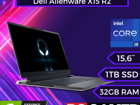 Notebook Dell Alienware X15 R2 GAMING   Intel Core i9   1TB SSD   32GB Ram   NVIDIA® RTX 3080   15″ QHD Online