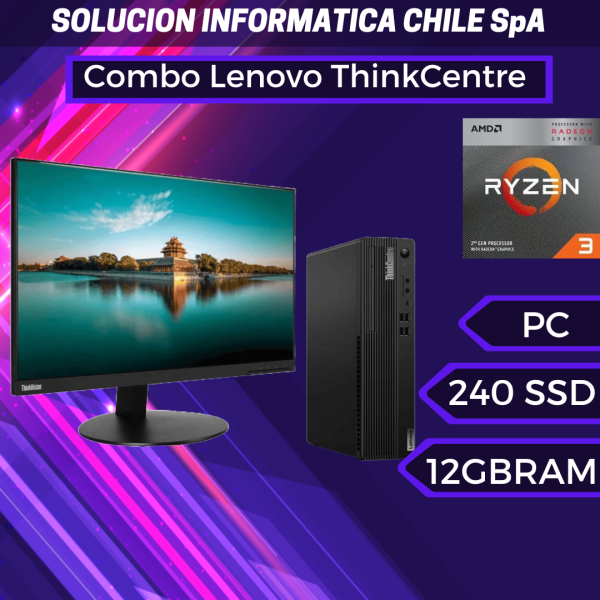 Combo Lenovo ThinkCentre M80s SFF (Ryzen 3 de 2° generación, 12gb DDR4, 240gb SSD, Chrome OS Flex) + Monitor 24″ Lenovo ThinkVision T24i-10 (IPS) For Discount