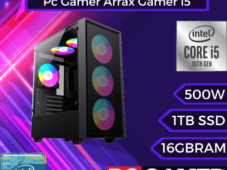 Pc Gamer Arrax Gamer: Intel Core i5-10400 , UHD 630, SSD Sata 1TB, RAM 16 GB, Wifi Online Hot Sale