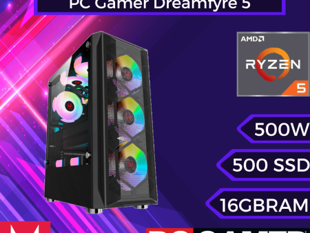 PC Gamer Dreamfyre 5: Ryzen 5600GT, SSD M.2, RAM 16GB (3200MHz, D-Channel) For Discount