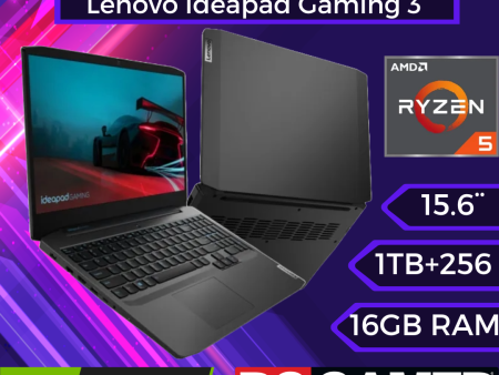 Lenovo IdeaPad Gaming 3 15ARH05 - AMD Ryzen 5, 8 GB de RAM, 1 TB de disco duro + 256 GB de SSD, 15,6  Sale