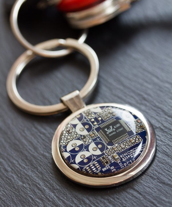 Large keychain with circuit board, unique gift for him Discount