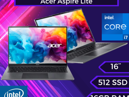 Acer Aspire Lite Intel Core i7-1255U 16  FHD IPS 16GB 512GB SSD Windows 11 Online Hot Sale