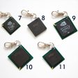 Chipset keychain, recycled computer chipset keychain Online