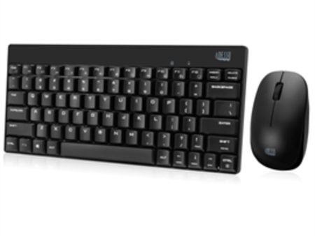 Adesso Keyboard WKB-1100CB 2.4Ghz wireless Mini Keyboard and mouse combo Retail For Sale