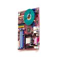 Wall Clock made of red computer motherboard Cheap