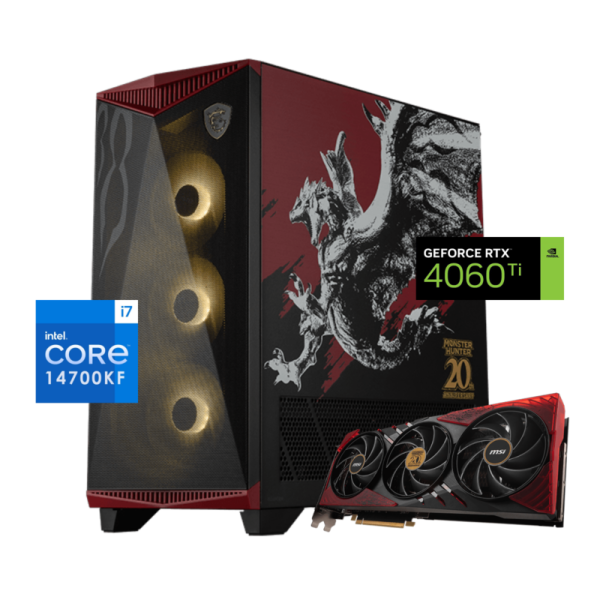 Pc Gamer Monster Hunter I7: Intel Core I7 14700KF, 32GB DDR5, SSD 2TB M.2 NVMe PCIe 4.0, RTX 4060 Ti For Cheap