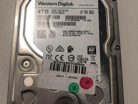 WD ULTRASTAR DC HC310 4TB HDD  3.5  SATA 6Gbps 7200 RPM 256MB Cache Cheap