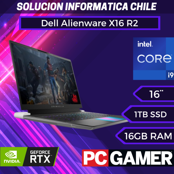 Alienware Laptop para juegos X16 R2 - Pantalla QHD+ 240Hz de 3ms de 16 pulgadas, Intel Core Ultra 9-185H, 16GB LPDDR5X RAM, 1TB SSD, NVIDIA GeForce RTX 4080 12GB GDDR6, Windows 11 Home For Sale