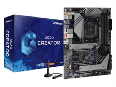 ASRock Motherboard X570 CREATOR AMD AM4 X570 Maximum 128GB DDR4 PCIE ATX Windows 10 Retail For Discount