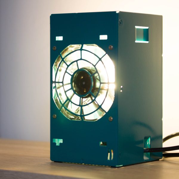 Table lamp made with recycled computer power supply unit Online now