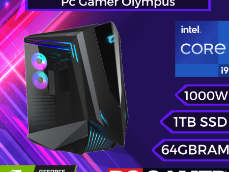 Pc Gamer Olympus: Intel Core i9 14900KF, 64GB DDR5 5600mhz, SSD de 1TB, RTX 4080 super For Sale