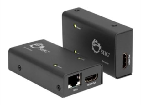 SIIG Accessory CE-H22E11-S1 196ft HDMI Extender Cat5e 6 with Extra HDMI Output Brown Box Online