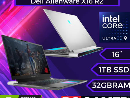 Alienware X16 R2 Pantalla QHD+ 240Hz de 16  | Intel Core Ultra i9-185H | NVIDIA GeForce RTX 4080 12GB GDDR6 | 32GB LPDDR5X RAM | 1TB SSD | Windows 11 Home Sale