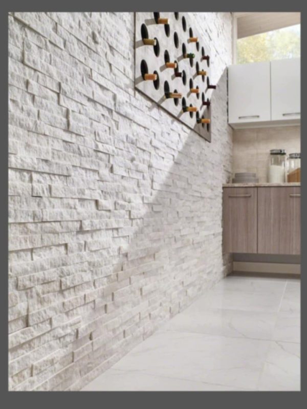 Arctic White Stacked Stone For Sale