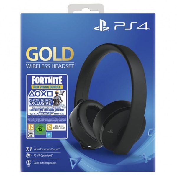 Fortnite Neo Versa Gold Wireless Headset Bundle - Jet Black For Discount