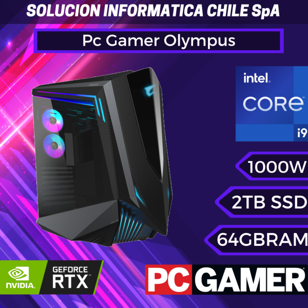 Pc Gamer Olympus: Intel Core i9 14900KF, 64GB DDR5 5600mhz, SSD de 2TB, RTX 4080 super Online