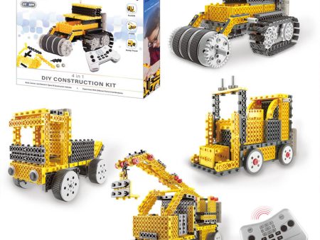 Vivitar KidsTech DIY 4 in 1 Construction Vehicle Kit For Discount