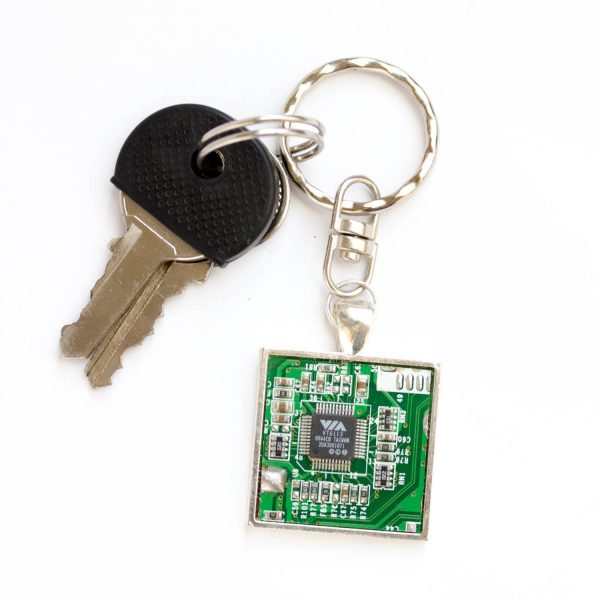 Men s keychain, circuit board keychain Sale