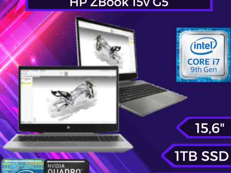 Workstation HP ZBook 15v G5 (I7-9750H, Quadro P600, 16GB RAM, 1TB SSD, Pantalla 15.6“, Win10 Pro) Supply