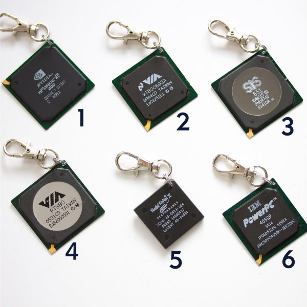 Chipset keychain, recycled computer chipset keychain Online