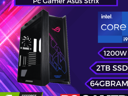 Pc Gamer Asus Strix: Intel Core i9 14900KF, 64GB DDR5 5600mhz, 2TB (NVMe, Gen4),RTX 4090 24GB For Discount