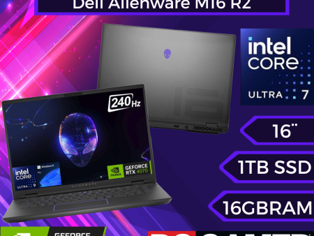 Alienware M16 R2  16 QHD 240 Hz , Core Ultra 7-155H, GeForce RTX 4070, 16GB DDR5, 1TB PCIe 4.0, WiFi 7, RGB retroiluminado For Cheap