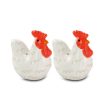 Urban Market Life on the Farm Collection Stoneware Rooster Matching Salt and Pepper Shaker Set Online Hot Sale