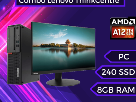 Combo Lenovo ThinkCentre M715s SFF (A12-9800 7°generación, 8gb DDR4, 240gb SSD) + Monitor 24″ Lenovo ThinkVision T24i-10 (IPS) Online