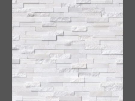 Arctic White Multi Finish Stacked Stone Fashion