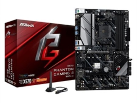 ASRock Motherboard X570PHANTOMGAMING4WIFI AX AMD X570 PCIe4 ATX WIFI 6 AX Retail Sale