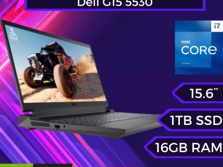 Notebook Gamer Dell G15 5530 de 15.6“ (i7-13650HX, RTX 4060, 16GB RAM DDR5 , 1TB SSD, Win11) Dark shadow gray on Sale