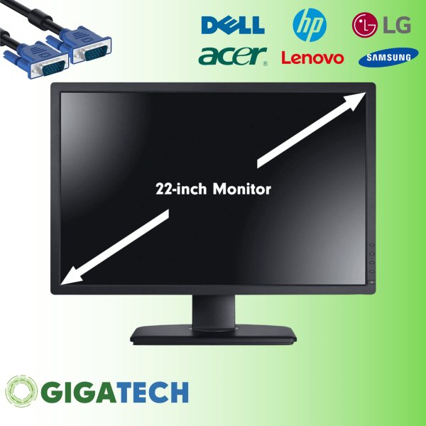 Cheap 22  TFT LCD COMPUTER PC LAPTOP MONITOR SCREEN FLATSCREEN Online Hot Sale