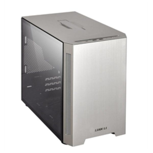 Lian-Li Case TU150WA Silver Tempered Glass 2x2.5  or 1x2.5  1x3.5  mini-ITX Retail Online Sale