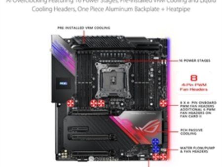 ASUS Motherboard ROG RAMPAGE VI EXTRME ENC S2066 X299 Max256GB PCI Express Extended ATX Retail Online Hot Sale